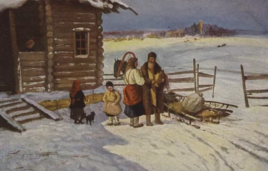 Lvov. Back from Town, 19th Century